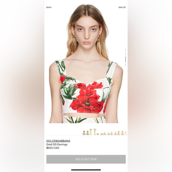 Dolce & Gabbana gold DG earrings - Picture 6 of 7